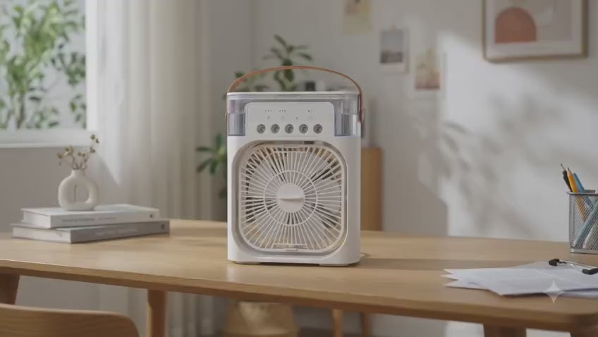 Portable Mini Air Cooler – Personal USB Cooling Fan with Water Tank